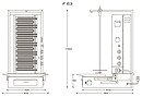 Kebabgrill F E3-S - 50 kg