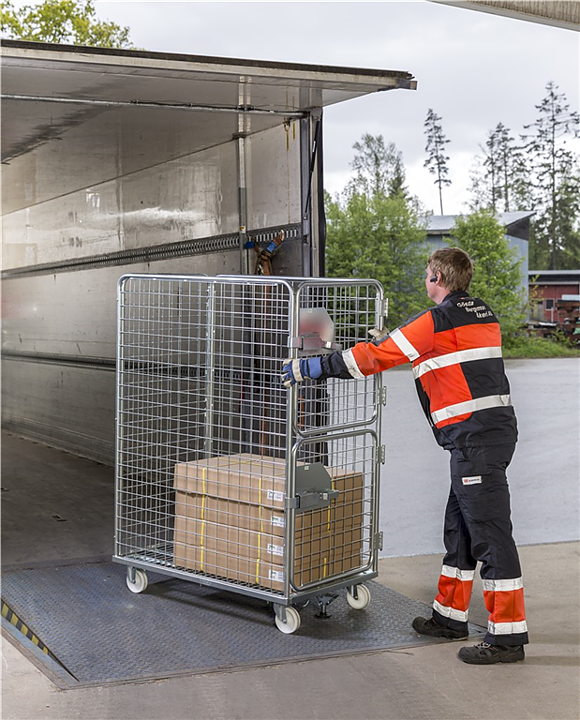 Paketvagn med centralbroms, 800 kg