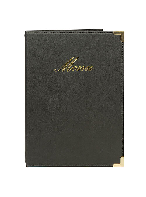 Menypärm Classic, A5, PU-läder, svart