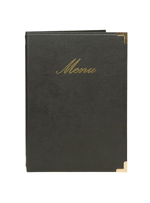 Menypärm Classic, A5, PU-läder, svart