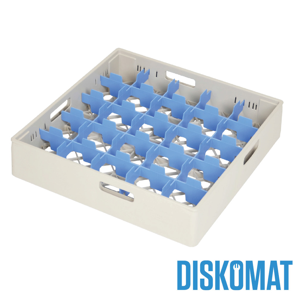 Diskback fackindelad, 25 x glas Ø max 87 mm, BEIGE