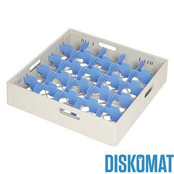 Diskback fackindelad, 25 x glas Ø max 87 mm, BEIGE