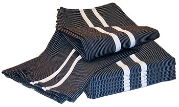 Handduk, bomull, svartvit, 6-pack