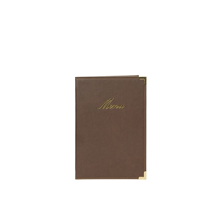 Menypärm Classic, A5, PU-läder, brun