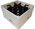 Diskback fackindelad, 9 x glas Ø max 149 mm , BEIGE