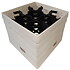 Diskback fackindelad, 9 x glas Ø max 149 mm , BEIGE