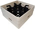 Diskback fackindelad, 9 x glas Ø max 149 mm , BEIGE