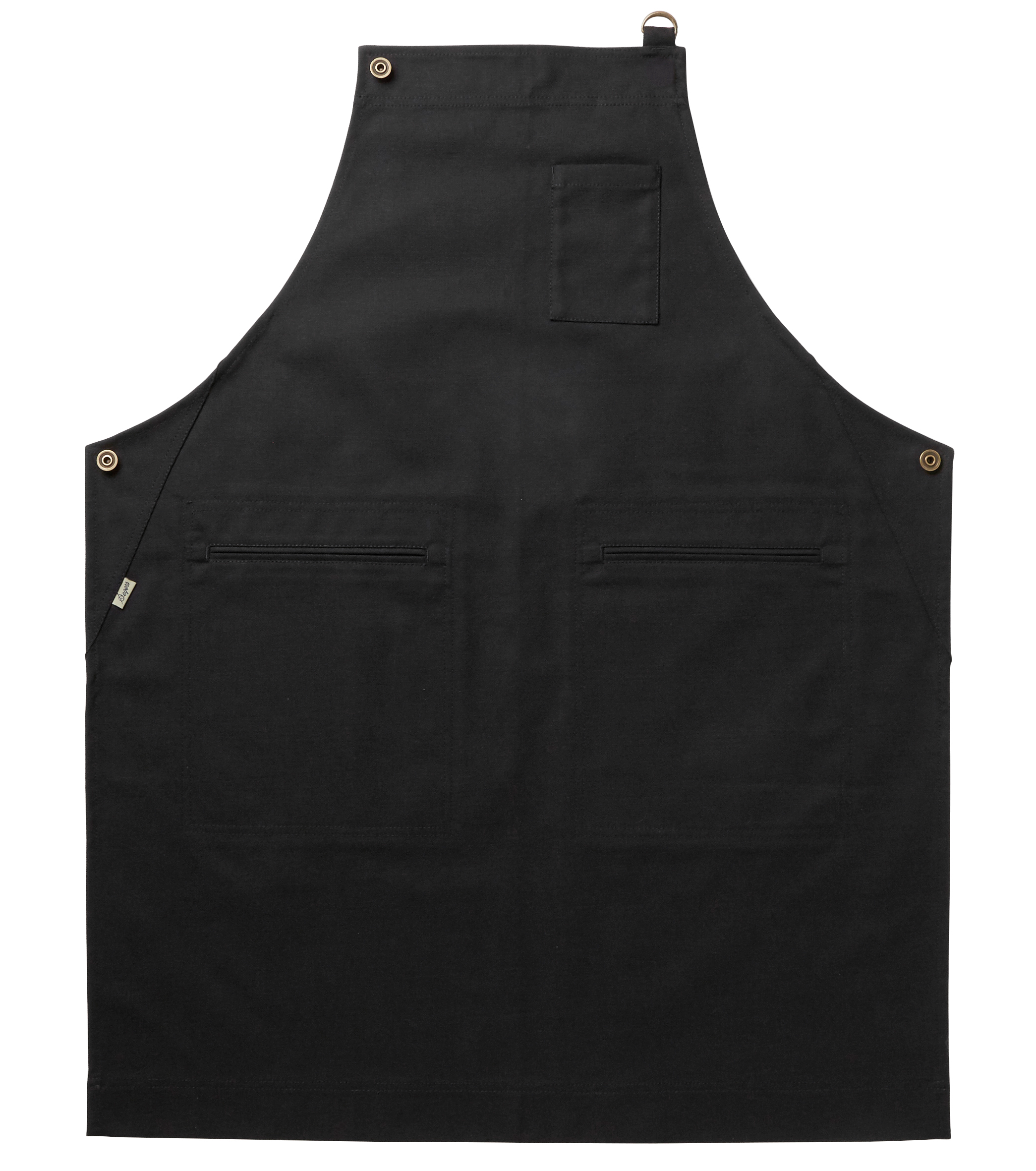 Bröstlappsförkläde -  Svart 