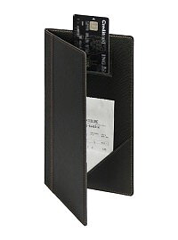 Notpärm Trendy, 24 x 13,5 cm, PU-läder, svart