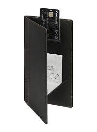 Notpärm Trendy, 24 x 13,5 cm, PU-läder, svart