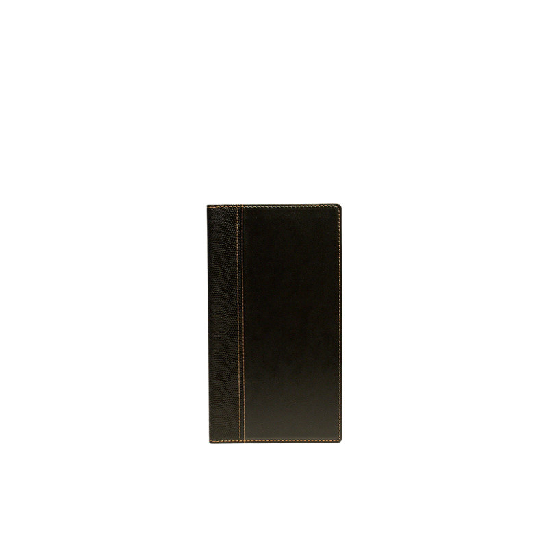 Notpärm Trendy, 24 x 13,5 cm, PU-läder, svart