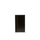 Notpärm Trendy, 24 x 13,5 cm, PU-läder, svart