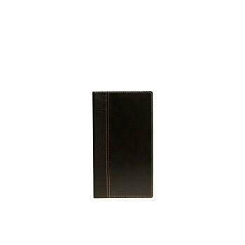 Notpärm Trendy, 24 x 13,5 cm, PU-läder, svart