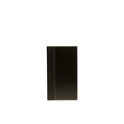 Notpärm Trendy, 24 x 13,5 cm, PU-läder, svart