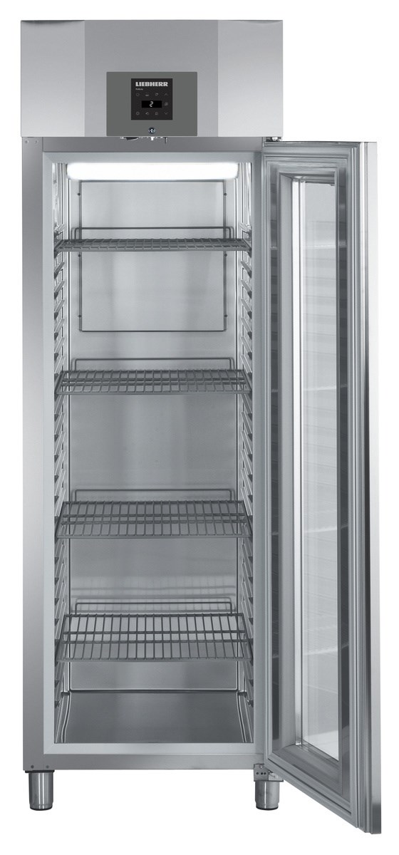 Kylskåp glasdörr, 601 liter, GN 2/1  - 4