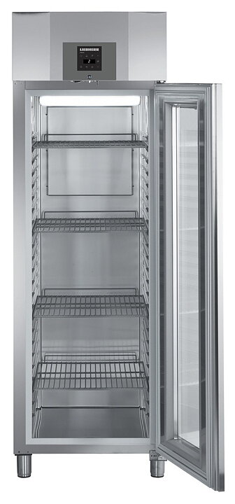 Kylskåp glasdörr, 601 liter, GN 2/1 