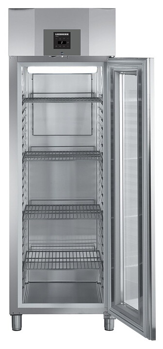 Kylskåp glasdörr, 601 liter, GN 2/1 
