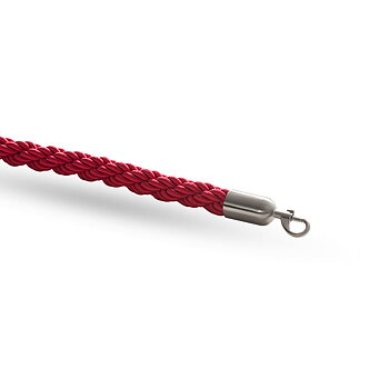 Rep, flätat, ROSTFRITT - RÖTT