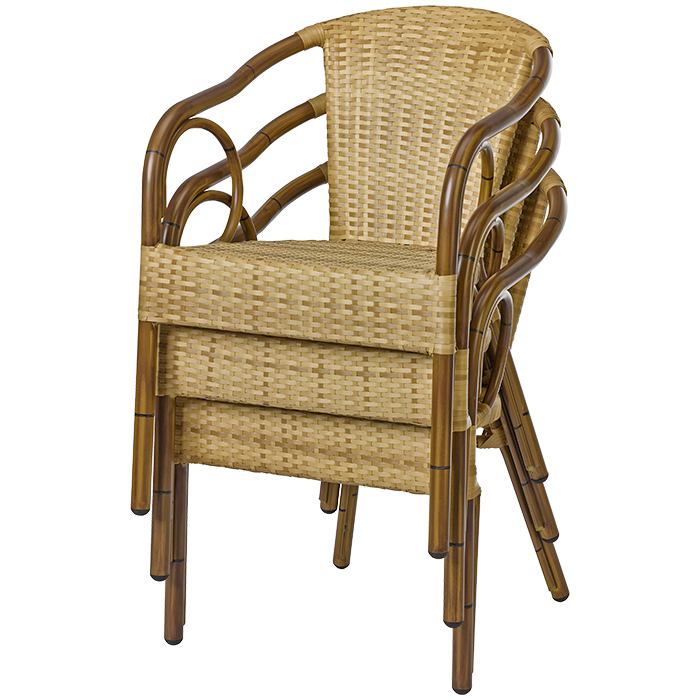 Ceres Sereno, karmstol med bambu-look - 6