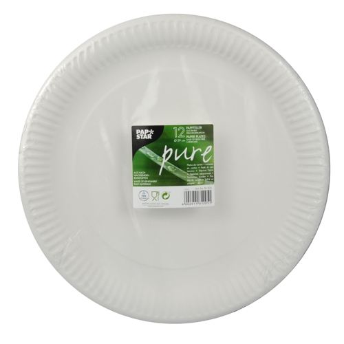 Papperstallrik "pure" Vit - Ø 29 cm