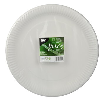 Papperstallrik "pure" Vit - Ø 29 cm