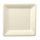 Tallrikar av sockerrör "pure" vit - 26x26 cm