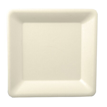 Tallrikar av sockerrör "pure" vit - 26x26 cm