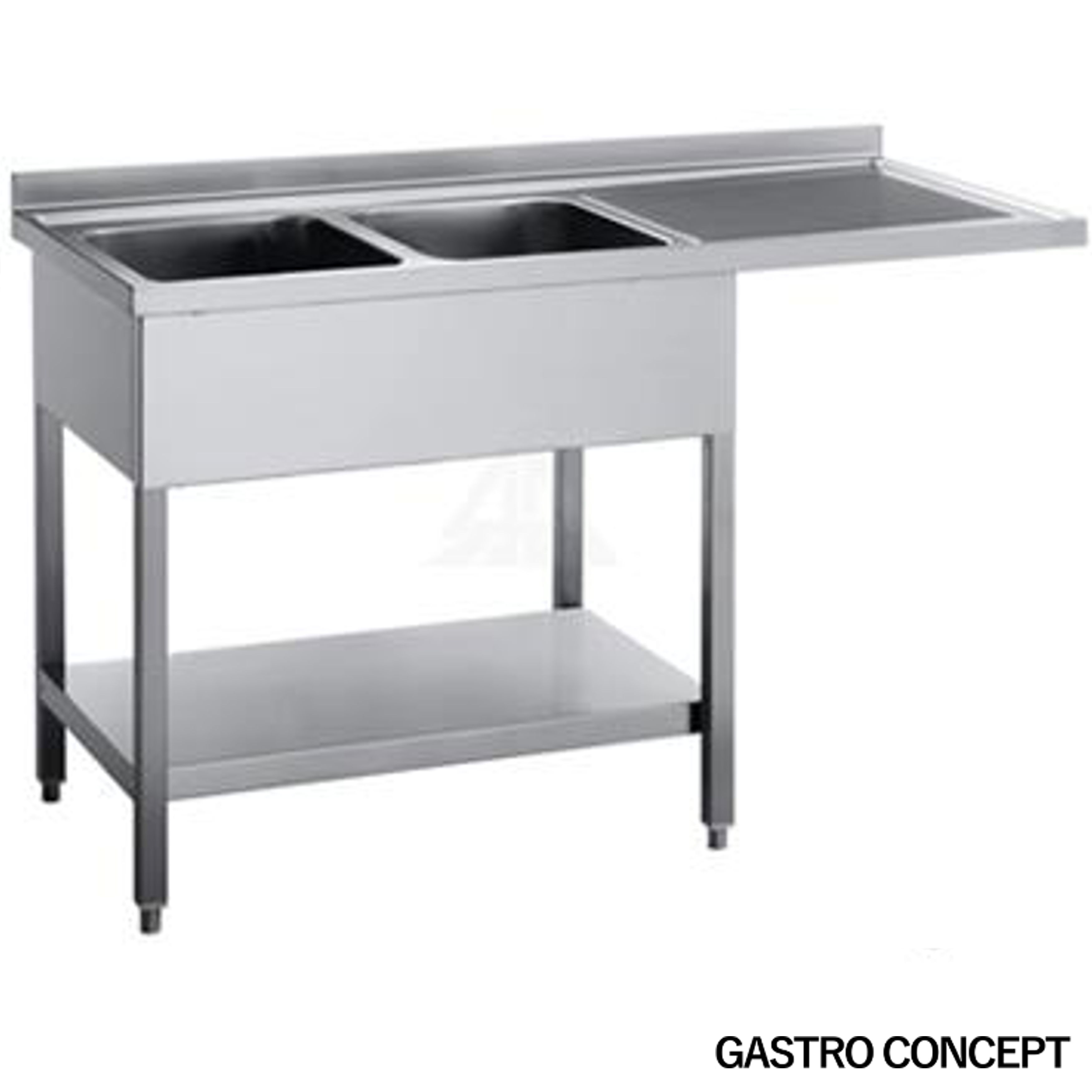 Diskbänk för diskmaskin, hoar till vänster - djup 70 cm - 2