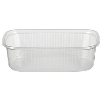 Förpackningsbehållare kanting, klar - 200 ml