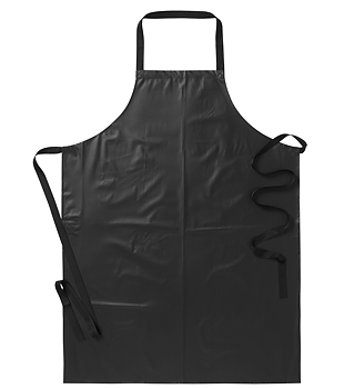 Plastförkläde ca 75x100 - Svart