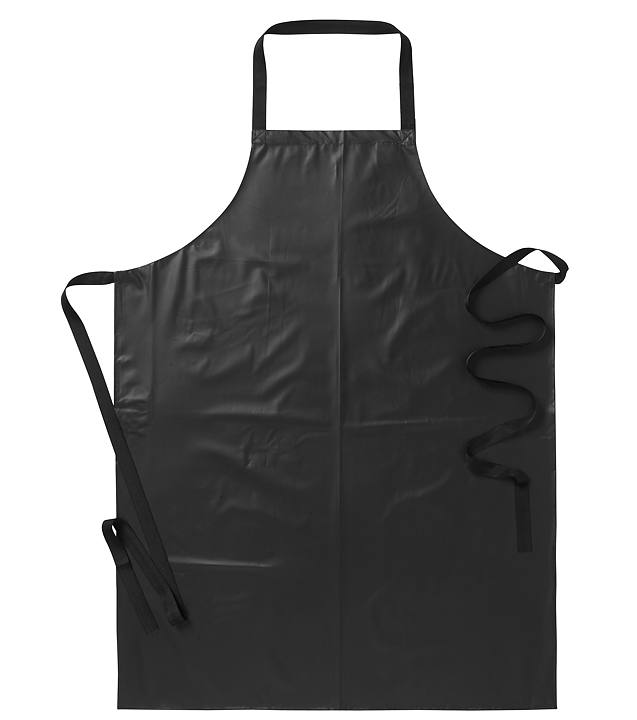 Plastförkläde ca 75x100 - Svart