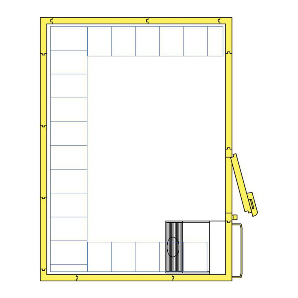 Frysrum, 330 x 240 cm, R452a - 2