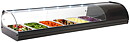 Kylränna, tapas, vitrin, 6 x GN1/3