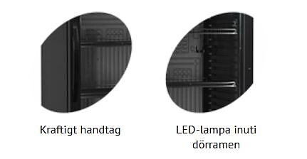 Drickakyl CEV425 BLACK, 372 liter,  svart