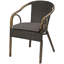 Ceres Mocha, karmstol med bambu-look