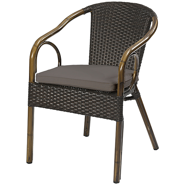 Ceres Mocha, karmstol med bambu-look