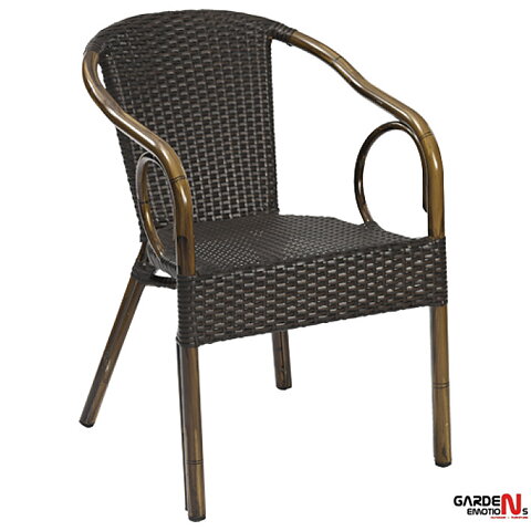 Ceres Mocha, karmstol med bambu-look