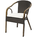 Ceres Mocha, karmstol med bambu-look