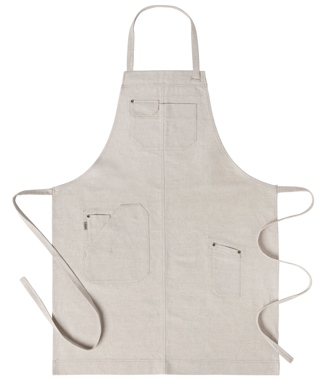 Bröstlappsförkläde Beige ca 75 x 90 cm