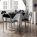 Konferensstol RX002  krom/svart