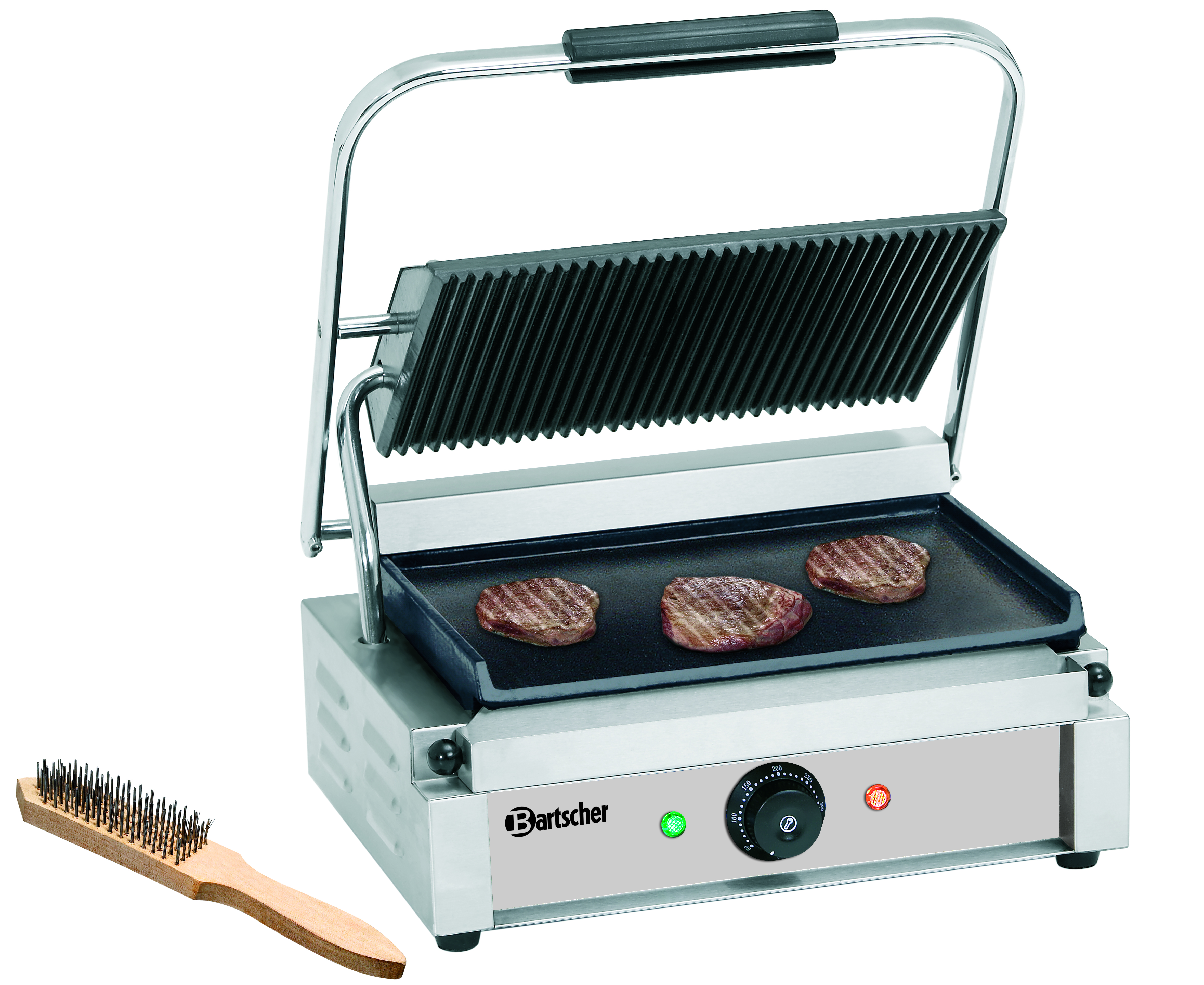 Klämgrill, räfflad och slät Panini 1GR - 2