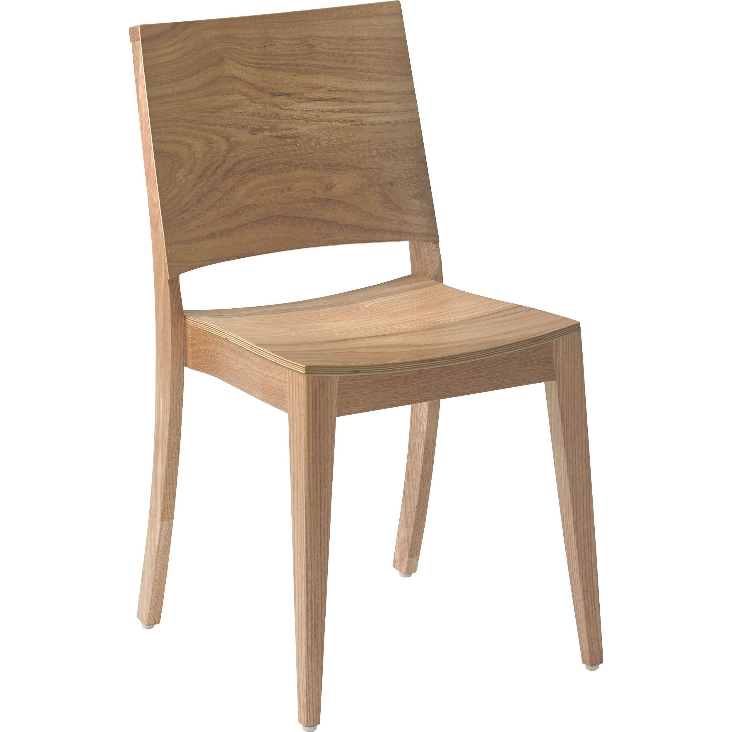 Stol Jamie - stapelbar, ek natur - 2