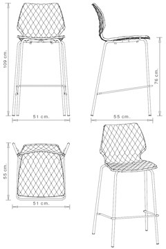 Barstol, UNI 378 - 2
