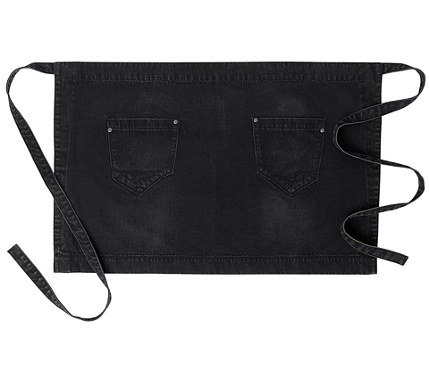Midjeförkläde ca 80 x 55 cm,  med fickor - bomullsdenim