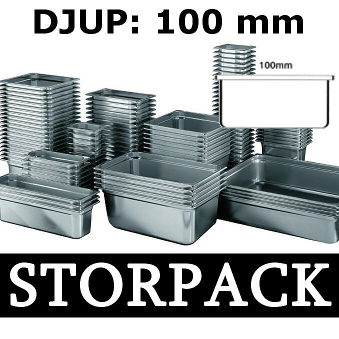 GN Kantiner - STORPACK - Djup 100 mm