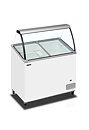 Skopglassfrys IC301SCE+SO  7×5 liter, vinklade skjutlock