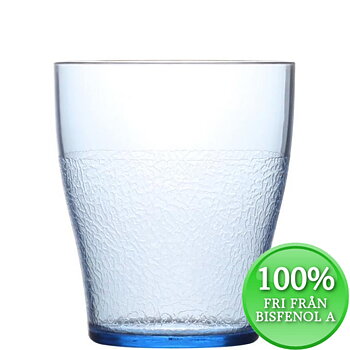 Glas elegant Progress 28 cl, bisfenolfritt, ljusblå
