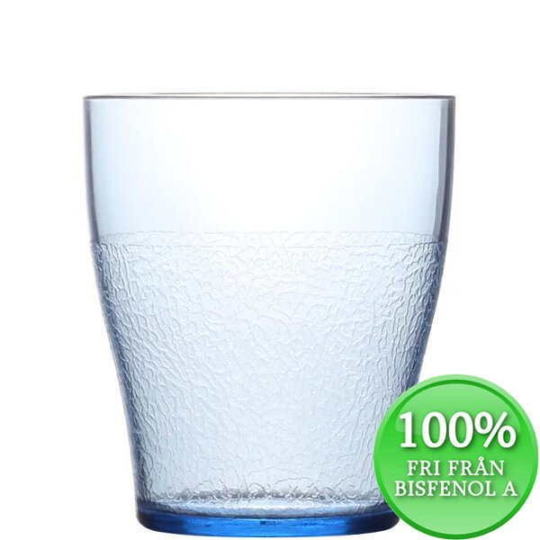 Glas elegant Progress 28 cl, bisfenolfritt, ljusblå