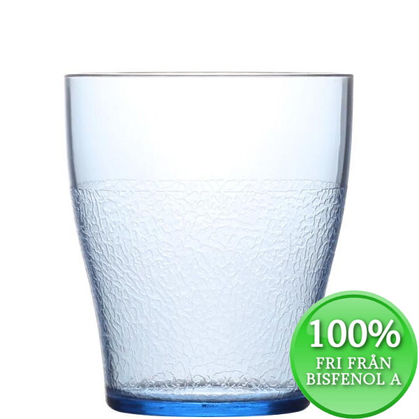 Glas elegant Progress 28 cl, bisfenolfritt, ljusblå
