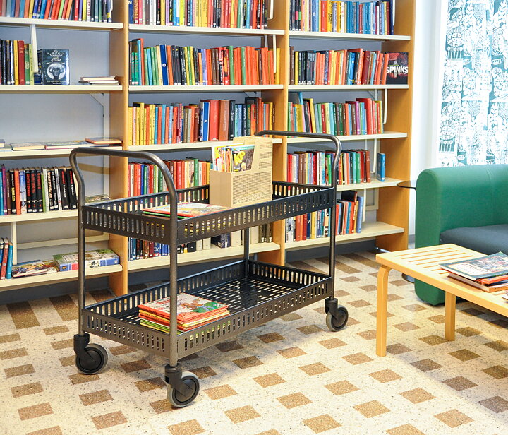 Bordsvagn, med sarg - Vit